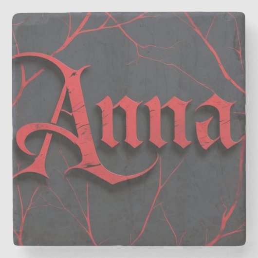 Anna In Gothic Stenen Onderzetter (Voorkant)