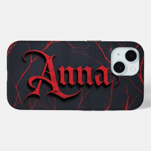 Anna in gotisch Case-Mate iPhone case (Achterkant (horizontaal))