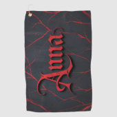 Anna in gotisch golfhanddoek (Voorkant)