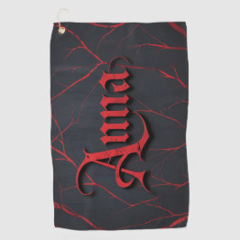 Anna in gotisch golfhanddoek