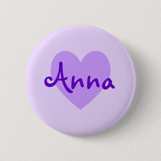 Anna in Paars Ronde Button 5,7 Cm (Voorkant)