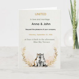 Anna & John – VERENIGD in liefde en huwelijk Kaart