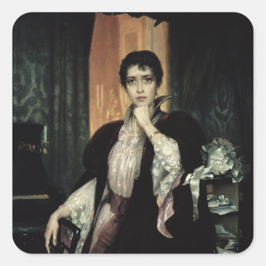 Anna Karenina, 1904 Vierkante Sticker (Voorkant)