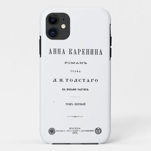 Anna Karenina - Eerste boekomslag (1878) Case-Mate iPhone Case (Achterkant)