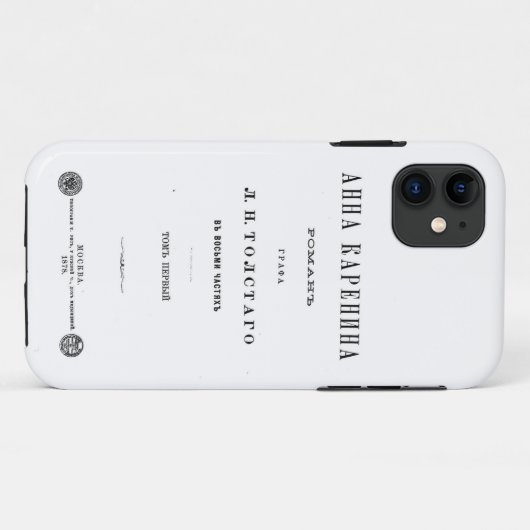 Anna Karenina - Eerste boekomslag (1878) Case-Mate iPhone Case (Achterkant (horizontaal))