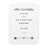 Anna Karenina - Eerste boekomslag (1878) Magneet (Verticaal)