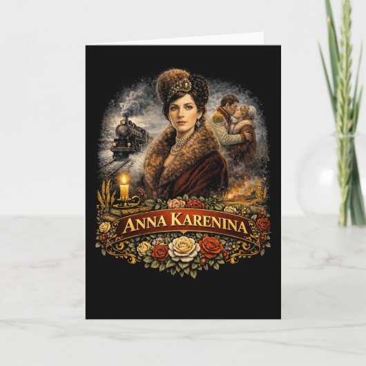 Anna Karenina Feestdagen Kaart (Voorkant)