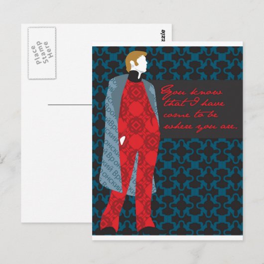 Anna Karenina Quote Gift "Count Vronsky" Briefkaart (Voorkant / Achterkant)