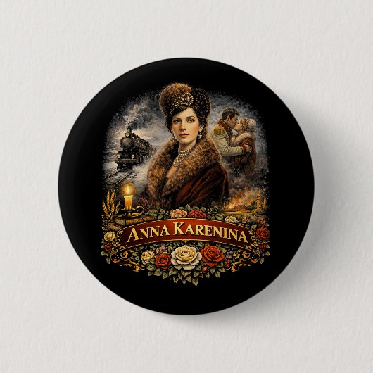 Anna Karenina Ronde Button 5,7 Cm (Voorkant)