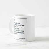 Anna Kendrick Tweet over Face Touching Koffiemok (Voorkant links)