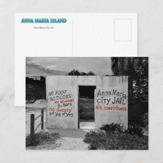 Anna Maria City Jail Briefkaart (Voorkant / Achterkant)