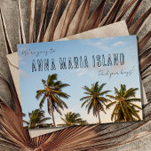 Anna Maria Florida Beach Wedding Save the Date Aankondiging