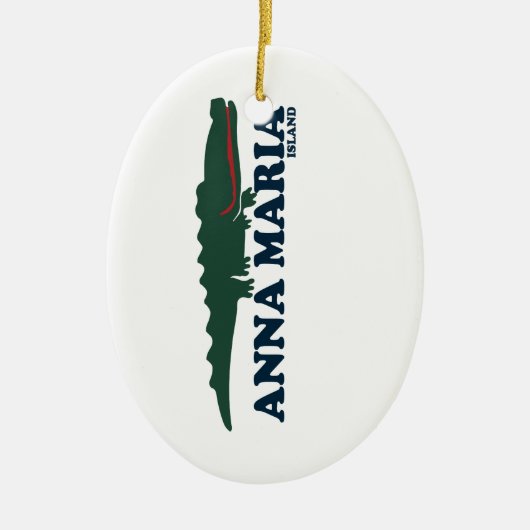 Anna Maria Island - Alligator. Keramisch Ornament (Voorkant)