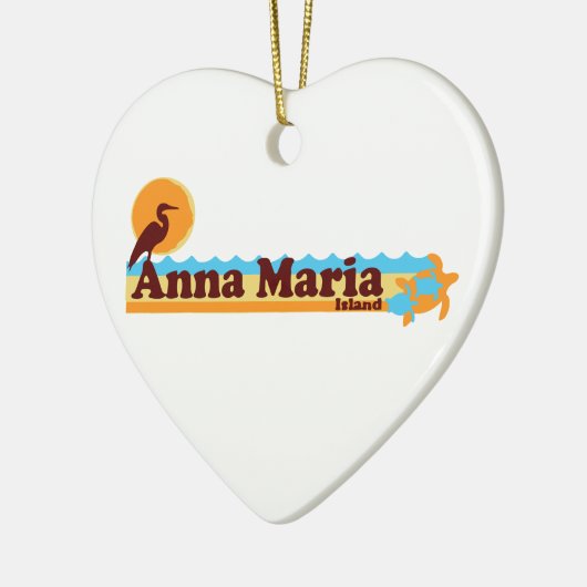 Anna Maria Island - Beach Design. Keramisch Ornament (Links)