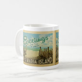 Anna Maria Island Coffee Mok Beach Vintage (Voorkant links)