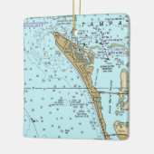 Anna Maria Island FL Chart Keramisch Ornament (Links)