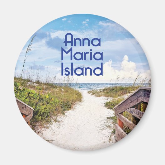 Anna Maria Island Florida Beach foto bij ingang Magneet (Voorkant)