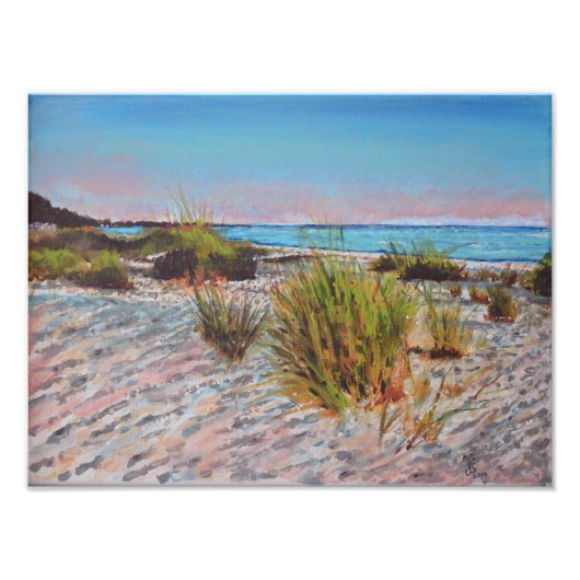 Anna Maria Island, Florida Beach Painting Foto Afdruk (Voorkant)