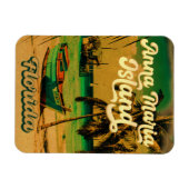 Anna Maria Island Florida Beach Retro Souvenir 60s Magneet (Horizontaal)