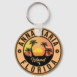 Anna Maria Island Florida Beach Retro Souvenir Sleutelhanger