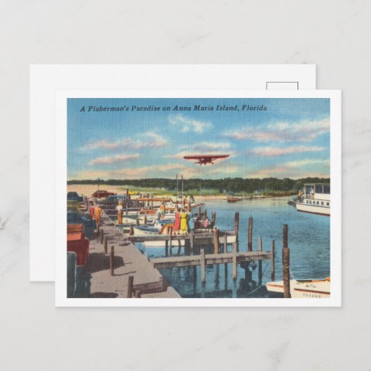 Anna Maria Island Florida  docks Briefkaart (Voorkant / Achterkant)