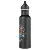 Anna Maria Island Florida FL Grafisch Retro Waterfles (Rechts)