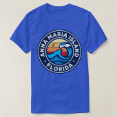 Anna Maria Island Florida Fl Nautische golven T-sh T-shirt (Design voorkant)
