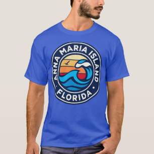 Anna Maria Island Florida Fl Nautische golven T-sh T-shirt