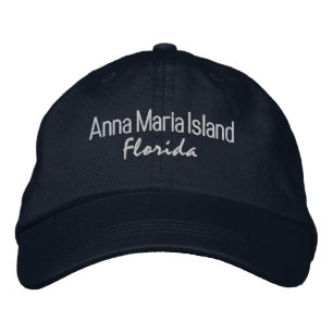 Anna Maria Island Florida geborduurde honkbalhoed Pet