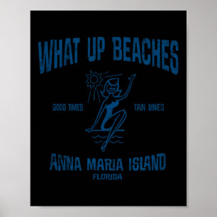 Anna Maria Island Florida Grappige stranden Te Poster