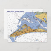 Anna Maria Island Florida Nautical Chart Briefkaar Briefkaart (Voorkant / Achterkant)