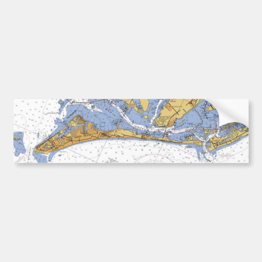 Anna Maria Island Florida Nautical Chart sticker (Voorkant)