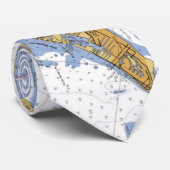 Anna Maria Island Florida Nautical Chart Stropdas (Opgerold)