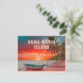 Anna Maria Island Florida Palm Tree Beach Briefkaart (Staand voorkant)