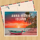 Anna Maria Island Florida Palm Tree Beach  Briefkaart