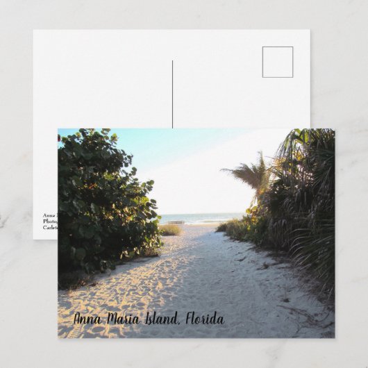 Anna Maria Island Florida - strand - zon Briefkaart (Voorkant / Achterkant)