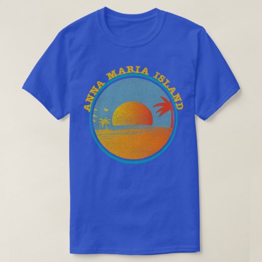  Anna Maria Island Florida Sunset Palm Tree T-shirt (Design voorkant)