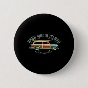 Anna Maria Island Florida Vintage Surfen Ronde Button 5,7 Cm