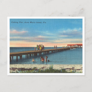  Anna Maria Island Florida Vissende pier Briefkaart