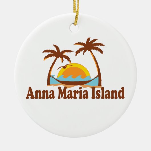 Anna Maria Island. Keramisch Ornament (Voorkant)