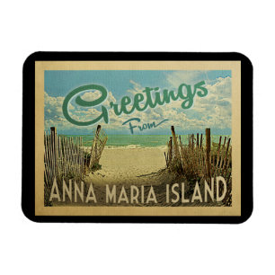 Anna Maria Island Magnet Beach Vintage Travel Magneet