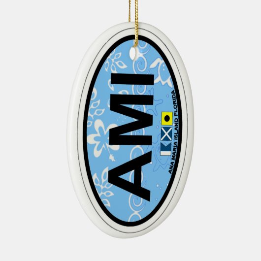 Anna Maria Island - Oval Design. Keramisch Ornament (Rechts)