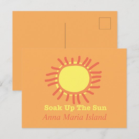 Anna Maria Island Soak up the Sun Briefkaarten (Voorkant / Achterkant)