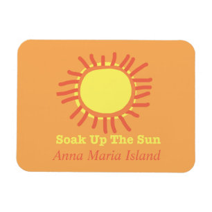 Anna Maria Island Soak up the Sun Flexible Magnet Magneet