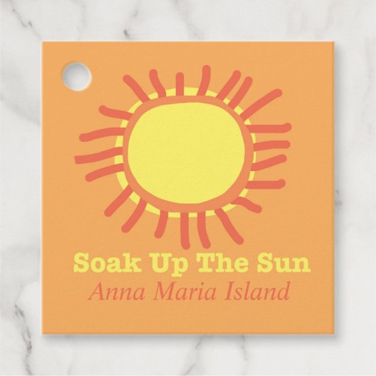 Anna Maria Island Soak Up the Sun Label (Voorkant)