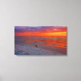 Anna Maria Island Sunset Waterverf Canvas Afdruk