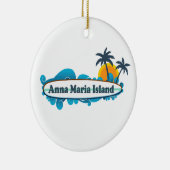 Anna Maria Island - Surf Design. Keramisch Ornament (Rechts)