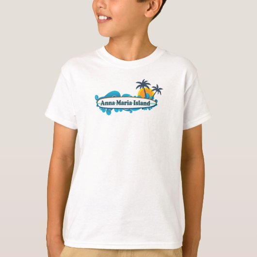 Anna Maria Island - Surf Design. T-shirt (Voorkant)