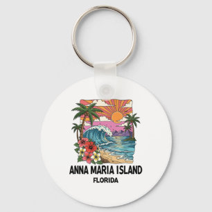 Anna Maria Island Tropisch Strand Souvenir Vakanti Sleutelhanger