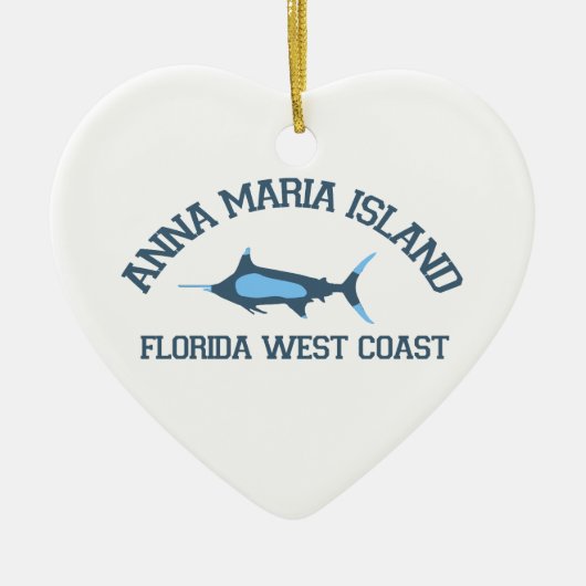 Anna Maria Island - Vist Design. Keramisch Ornament (Voorkant)